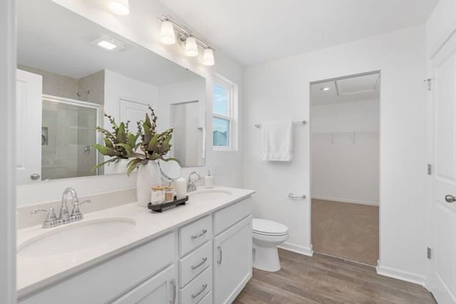 Representative furnished interior of a home built from the Wagner by True Homes in River Rock, Winston-Salem (Image 17).