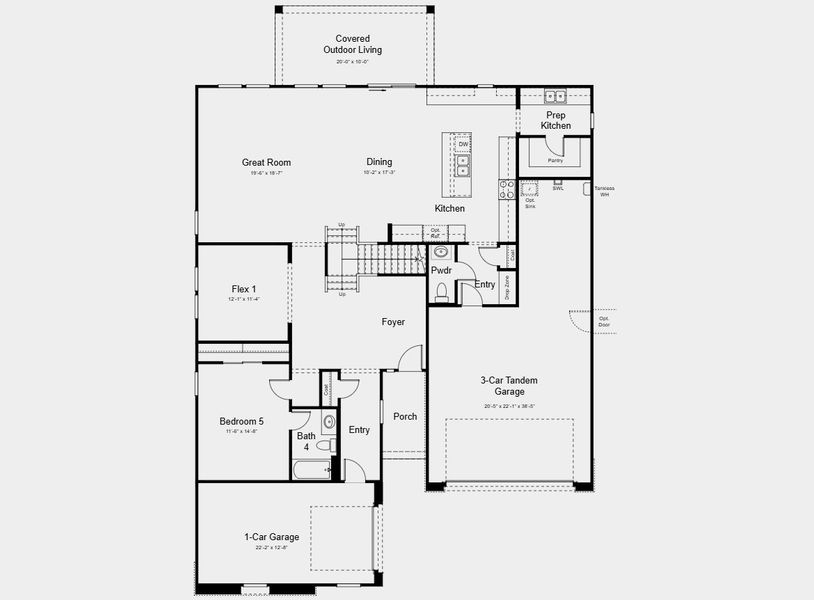 2D floor plan layout for the Glacier by Taylor Morrison in Saddleback, Peoria, AZ (Image 3). 2D floor plan layout for the Glacier by Taylor Morrison in Saddleback, Peoria, AZ (Image 3).