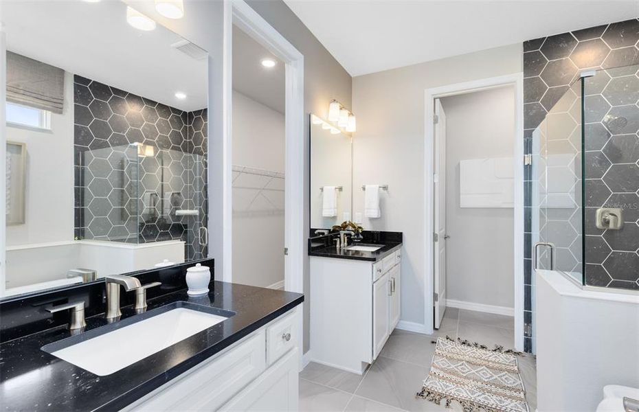 Furnished interior view inside a new home in Bridgewalk, St. Cloud (Image 28). Furnished interior view inside a new home in Bridgewalk, St. Cloud (Image 28).