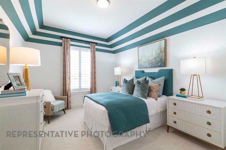 Furnished interior view inside a new home in Star Trail, Prosper (Image 30).