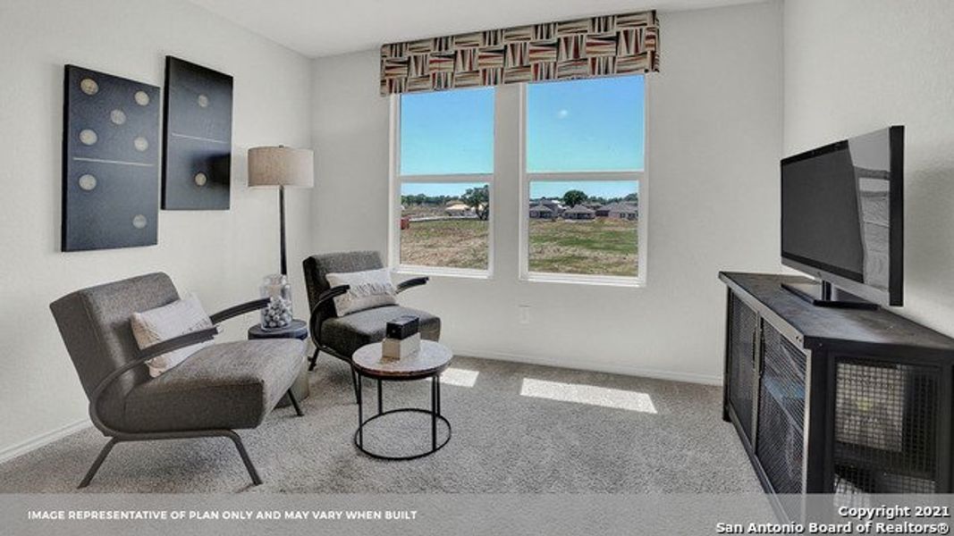 Furnished interior view inside a new home in Arroyo Ranch, Seguin (Image 16). Furnished interior view inside a new home in Arroyo Ranch, Seguin (Image 16).