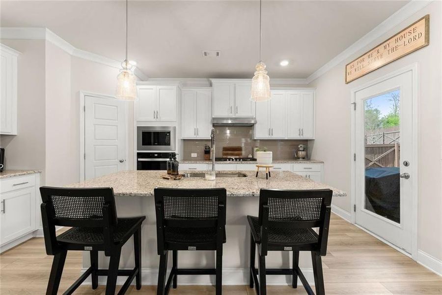 Furnished interior view inside a new home in , Gainesville (Image 32).