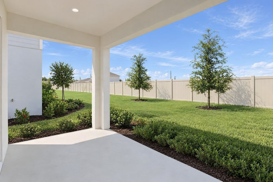 Exterior details and patio area of a home in Lochside, Mount Dora (Image 3). Exterior details and patio area of a home in Lochside, Mount Dora (Image 3).