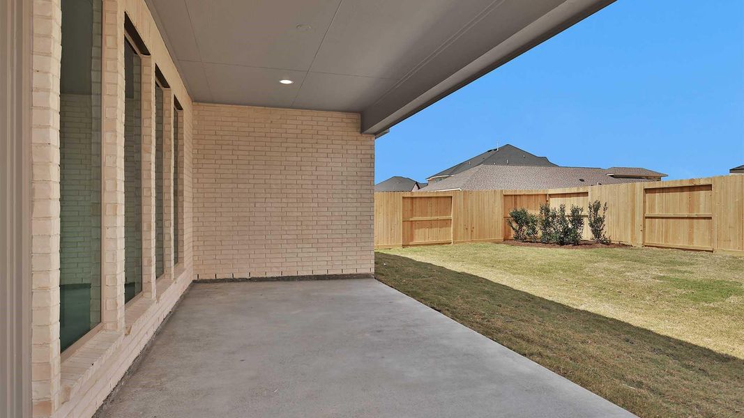 Exterior details and patio area of a home in Jordan Ranch, Fulshear (Image 4). Exterior details and patio area of a home in Jordan Ranch, Fulshear (Image 4).