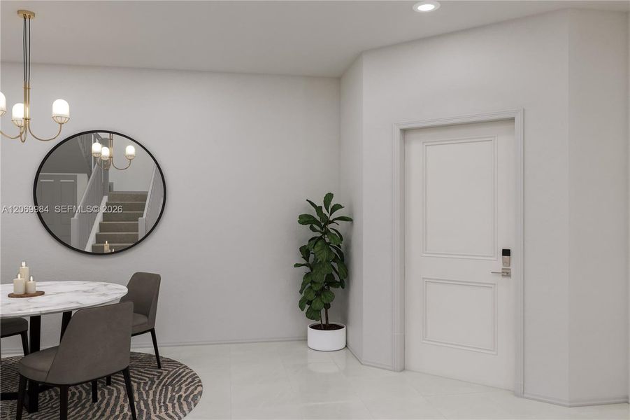 Furnished interior view inside a new home in Breezewood, Miami (Image 7).