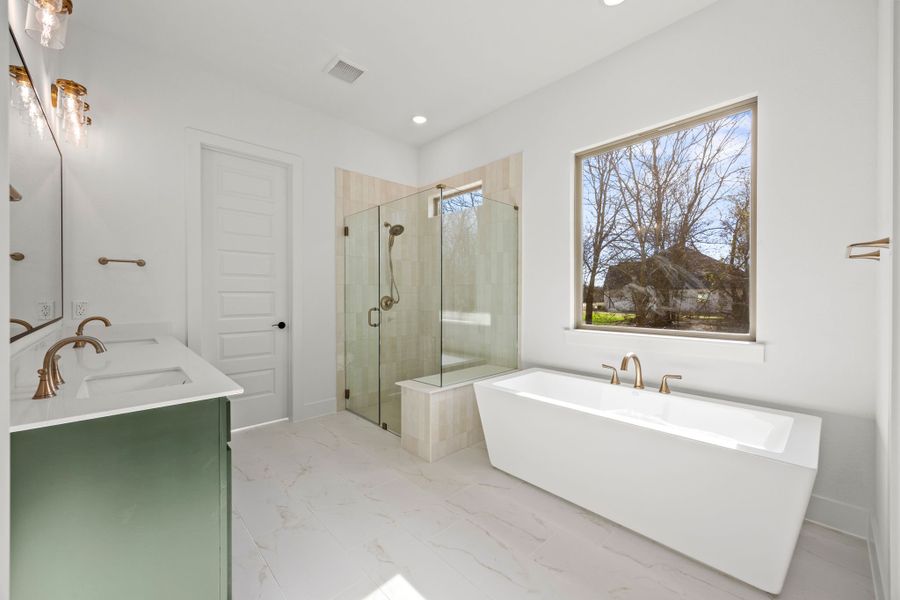 Furnished interior view inside a new home in Rolling Creek Ranch, Aledo (Image 10).