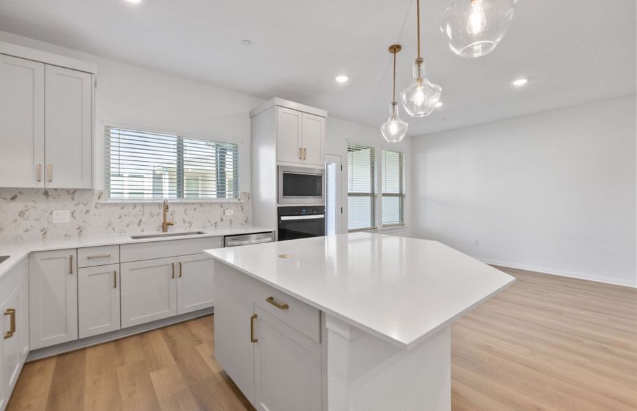 Furnished interior view inside a new home in Whitestone Preserve, Cedar Park (Image 5).