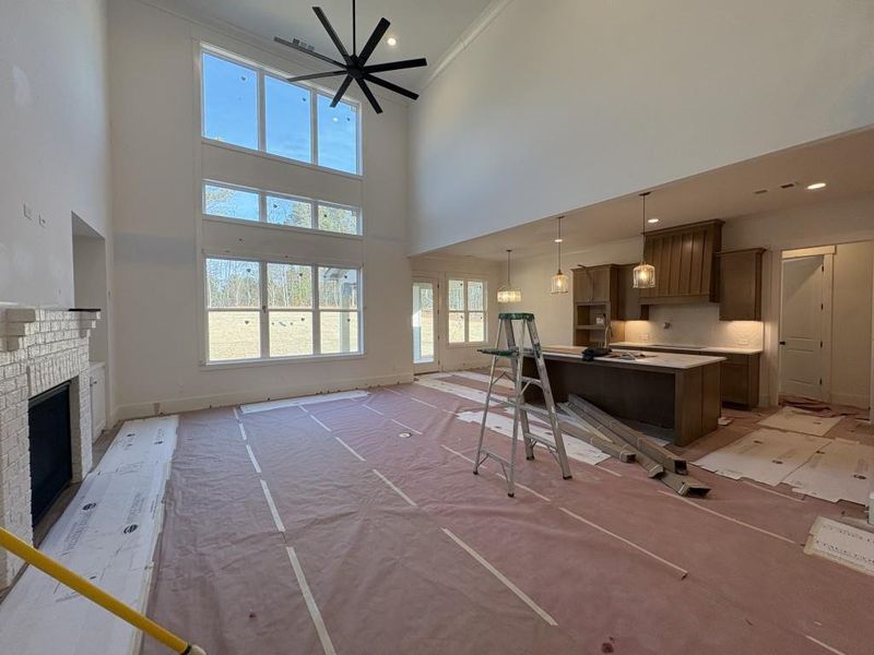 In-progress construction of a new home in Arden on Lanier, Cumming, GA (Image 32).