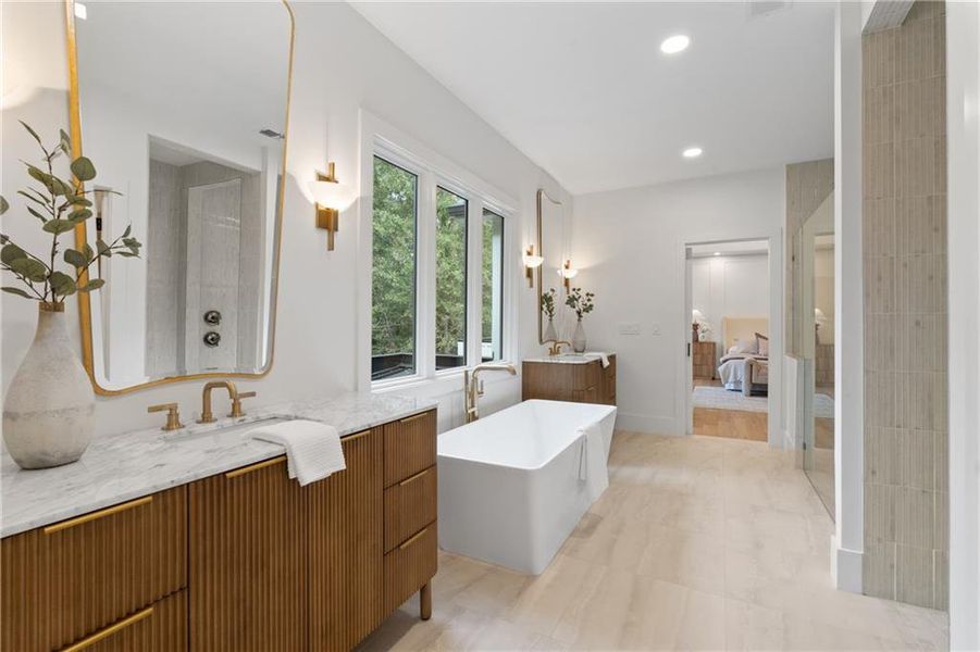 Furnished interior view inside a new home in , Roswell (Image 70).