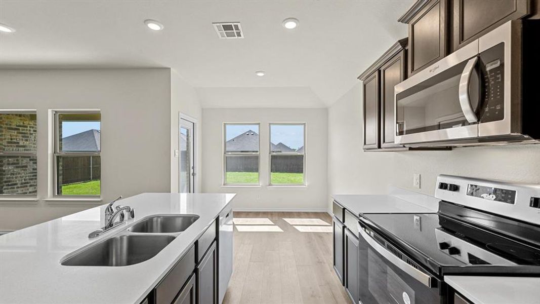 Furnished interior view inside a new home in Creeks at Burnett Trail, Canton (Image 14). Furnished interior view inside a new home in Creeks at Burnett Trail, Canton (Image 14).