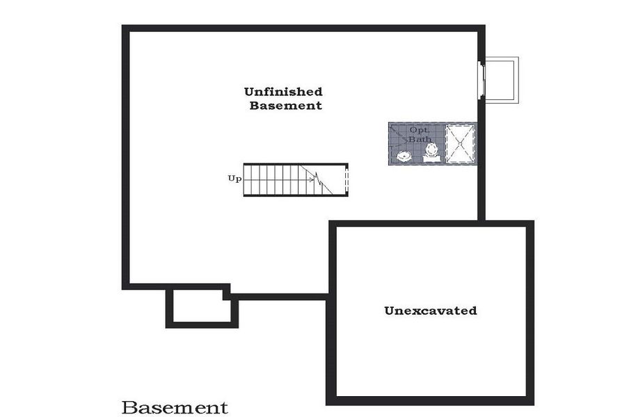 2D floor plan layout for the The Hartland by Norfolk Homes in Coronado Estates, Jackson, MI (Image 31).
