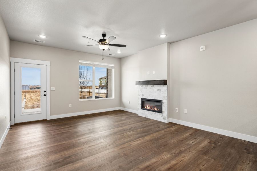 Spacious, unfurnished interior of a new home in Northfield at Old Town, Fort Collins (Image 9).