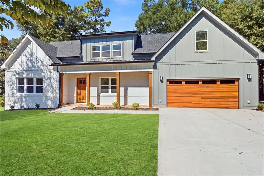 Front exterior of a new home in , Decatur, GA, highlighting curb appeal (Image 27).