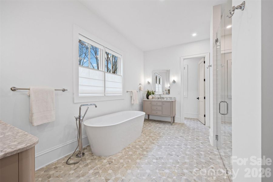 Furnished interior view inside a new home in , Charlotte (Image 17).