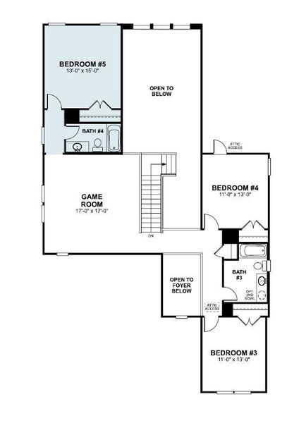 2D floor plan layout of this home in Edgewood, Leander, TX (Image 2). 2D floor plan layout of this home in Edgewood, Leander, TX (Image 2).