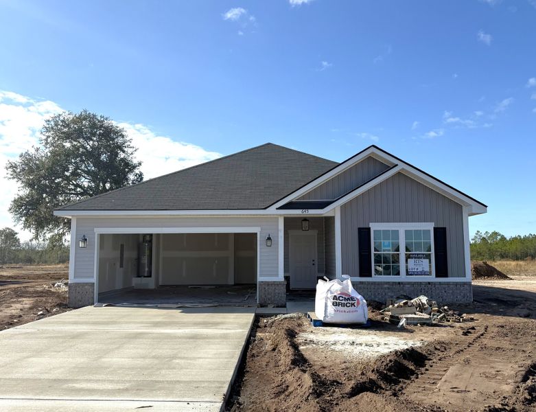 In-progress construction of a new home in Tibet Road at Sassafras, Allenhurst, GA (Image 3).