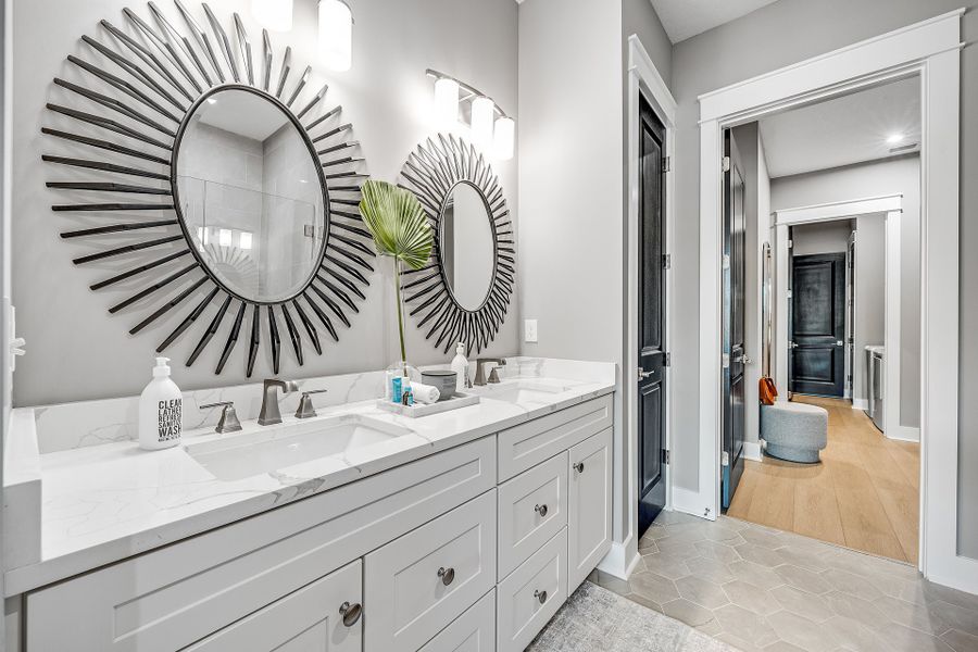 Representative furnished interior of a home built from the Lucas by Fischer Homes in The Villas at Longleaf Park, a Watersound Origins® community, Inlet Beach (Image 17).