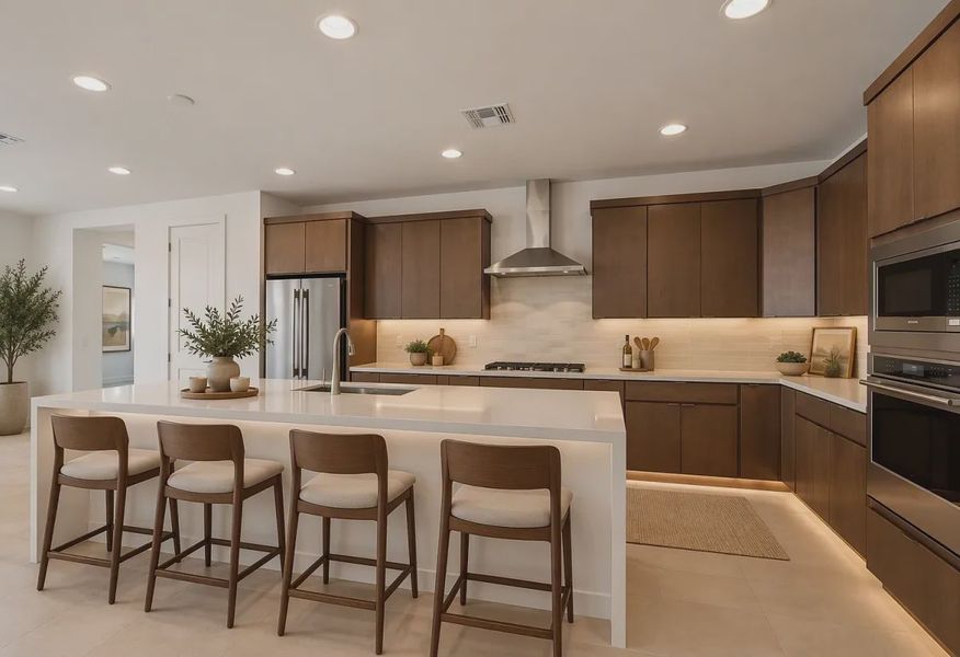 Virtually Staged Kitchen - 6 of 15