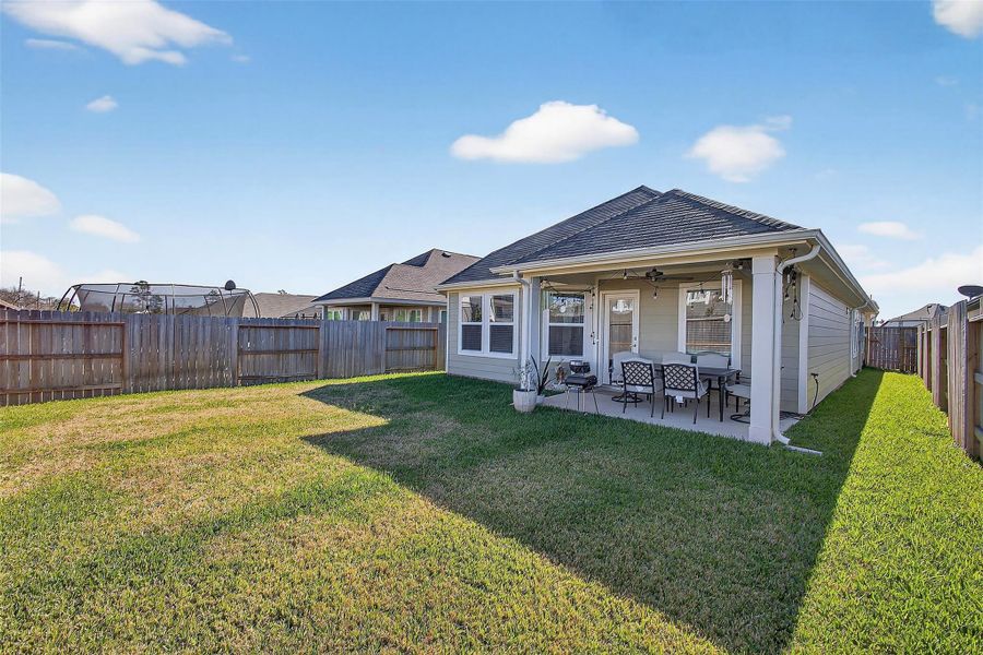 Exterior details and patio area of a home in Moran Ranch, Willis (Image 4).