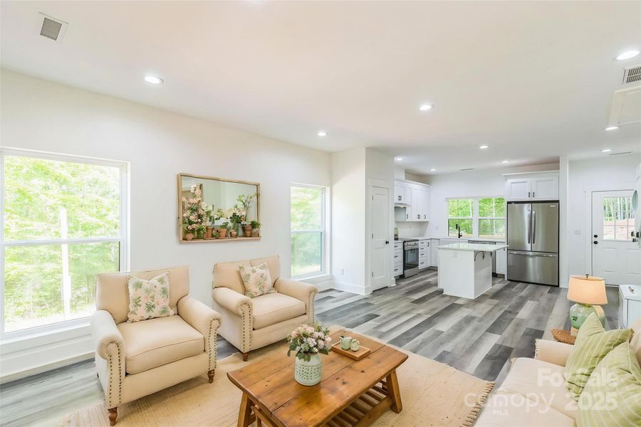 Furnished interior view inside a new home in , Lake Lure (Image 10).
