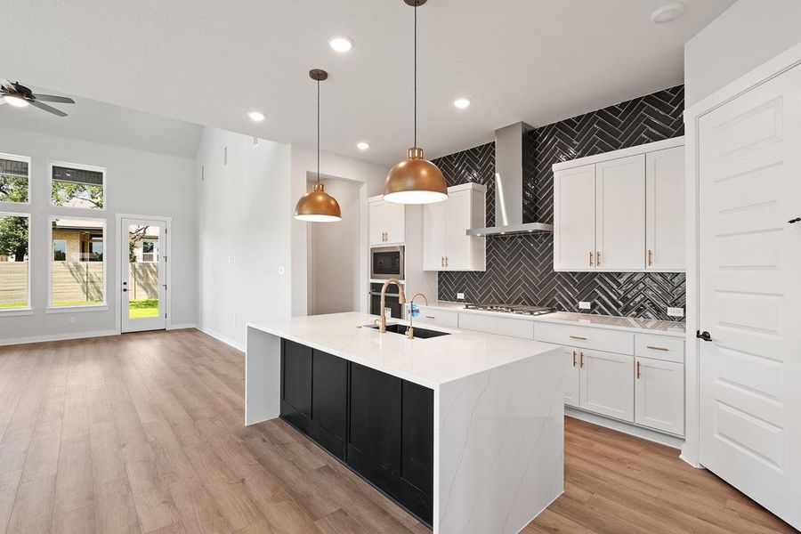Furnished interior view inside a new home in Wolf Ranch, Georgetown (Image 16).