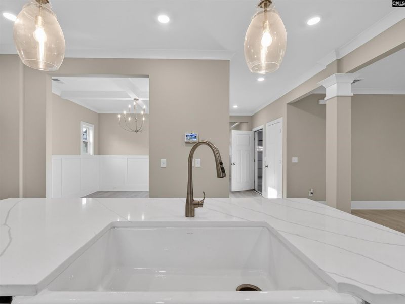 Close-up of interior finishes inside a home in Collins Cove, Chapin (Image 20).