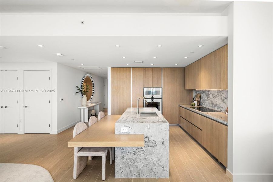 Furnished interior view inside a new home in , Miami Beach (Image 11). Furnished interior view inside a new home in , Miami Beach (Image 11).