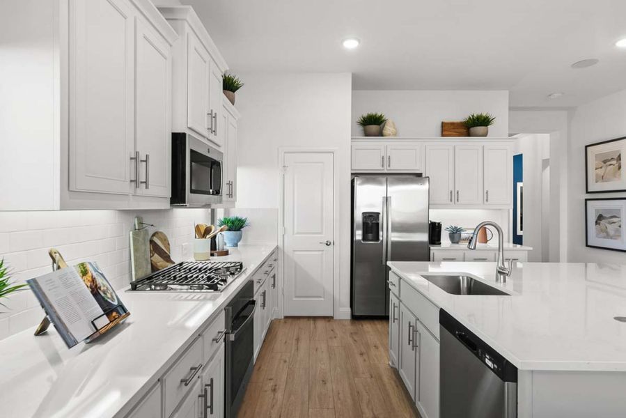 Furnished interior view inside a new home in Creekview Meadows, Pilot Point (Image 6).