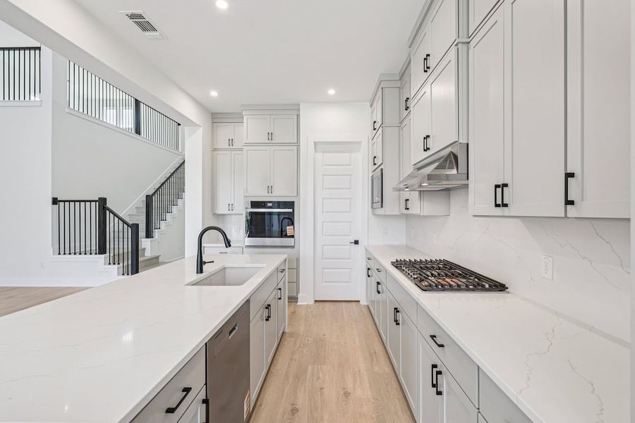Furnished interior view inside a new home in Sauls Ranch, Round Rock (Image 4).