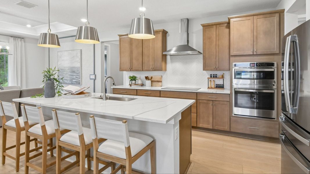 Kitchen in the Marigold Floor Plan at Haven at Diamond Springs