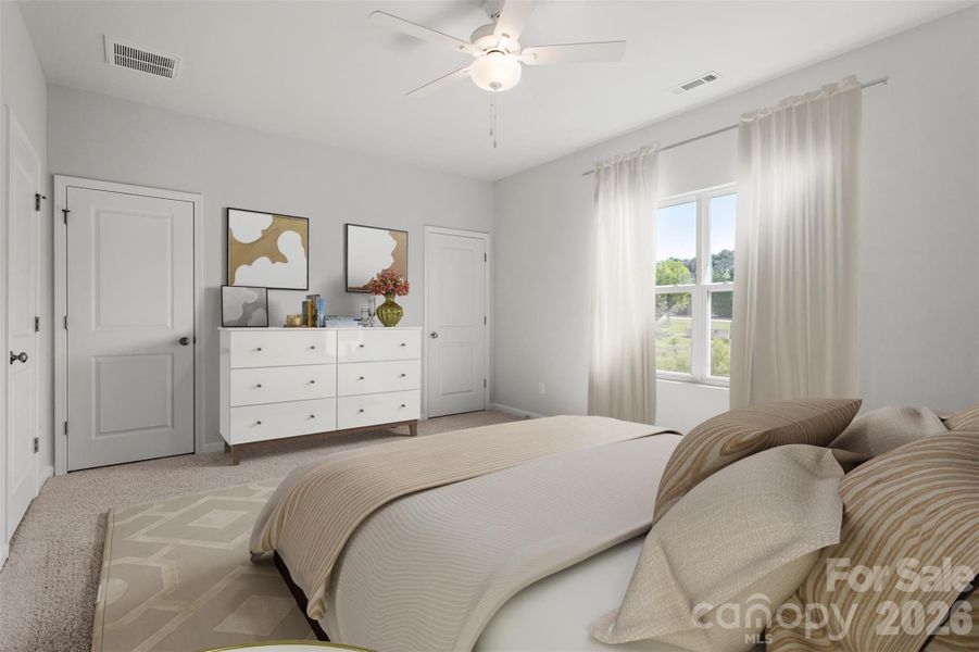 Furnished interior view inside a new home in Sloan Station, Charlotte (Image 4).