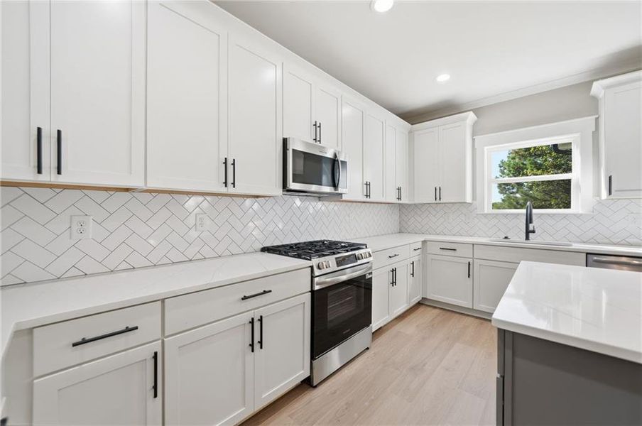 Furnished interior view inside a new home in , Canton (Image 13).