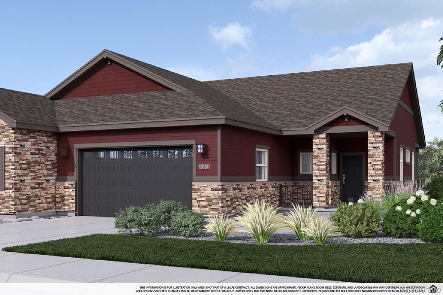 Front exterior of a new home in , Westminster, CO, highlighting curb appeal (Image 1). Front exterior of a new home in , Westminster, CO, highlighting curb appeal (Image 1).