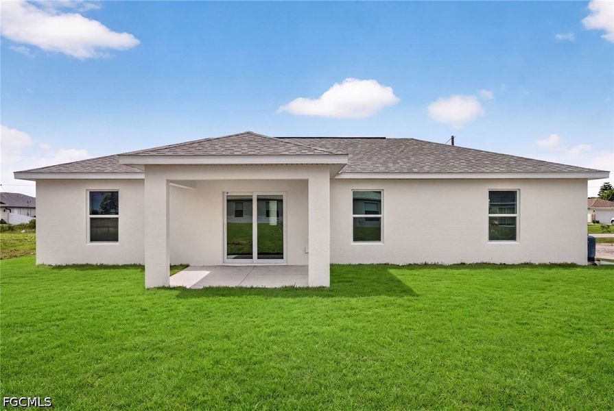 Exterior details and patio area of a home in Cape Coral, Cape Coral (Image 4).