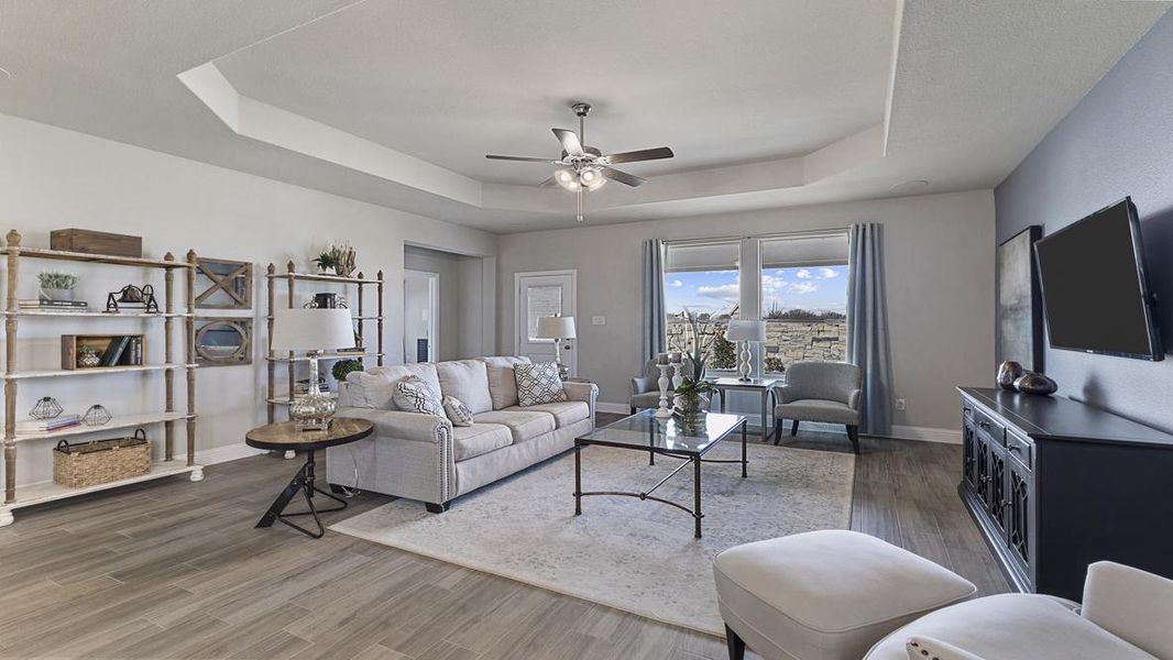 Furnished interior view inside a new home in Eagle Creek, Denton (Image 17).