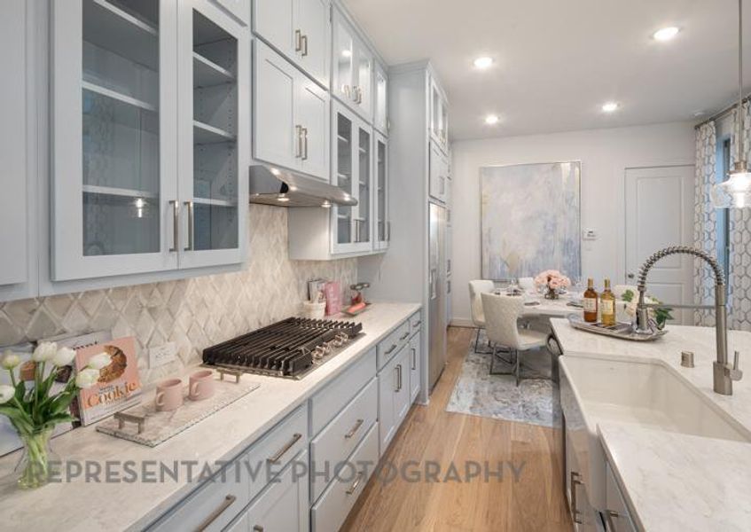 Furnished interior view inside a new home in Bridgeland Central: The Villas, Cypress (Image 21).
