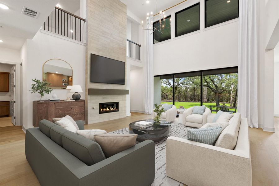 Furnished interior view inside a new home in Sweetwater, Austin (Image 7).