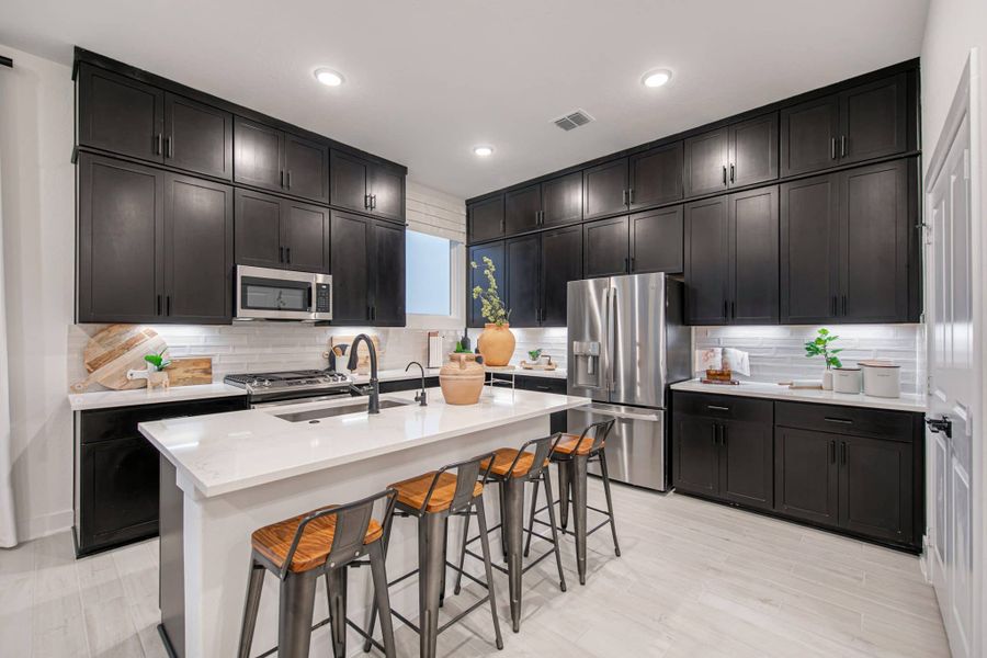 Furnished interior view inside a new home in Santa Rita Ranch, Liberty Hill (Image 13).