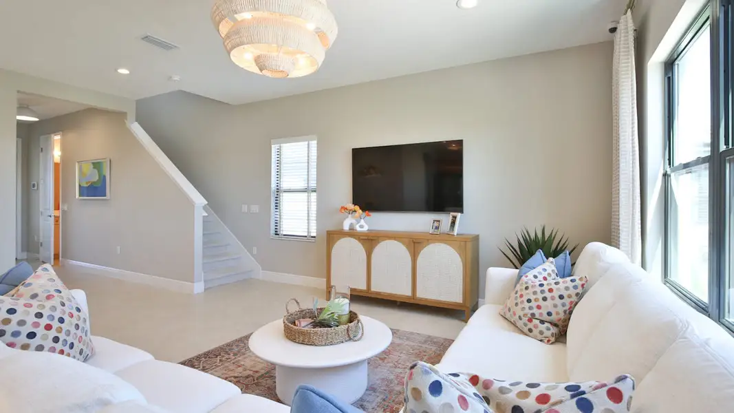 Furnished interior view inside a new home in Palm Grove, Lakewood Ranch (Image 5). Furnished interior view inside a new home in Palm Grove, Lakewood Ranch (Image 5).