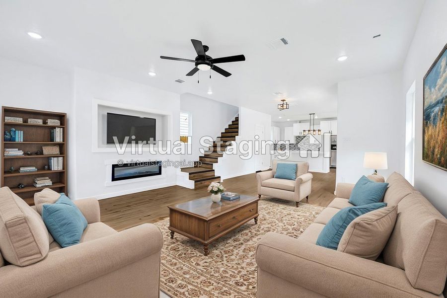 Furnished interior view inside a new home in , Houston (Image 8). Furnished interior view inside a new home in , Houston (Image 8).