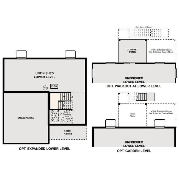 2D floor plan layout of this home in The Overlook at Johnstown Farms, Johnstown, CO (Image 7).