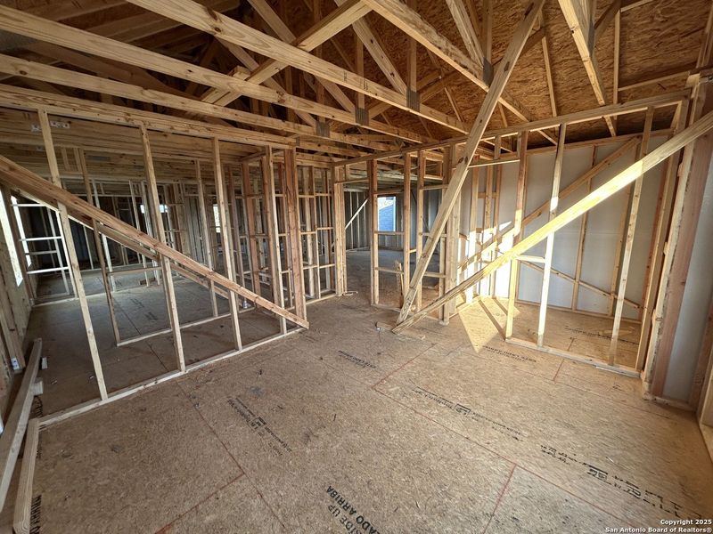 In-progress construction of a new home in Enclave at Hennersby Hollow 50's, San Antonio, TX (Image 12).