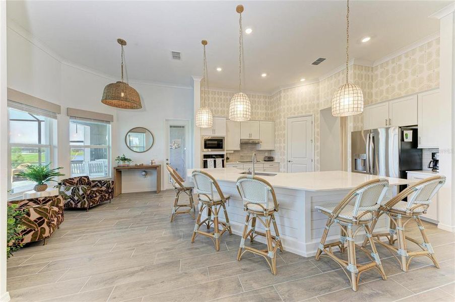 Furnished interior view inside a new home in , Venice (Image 11).