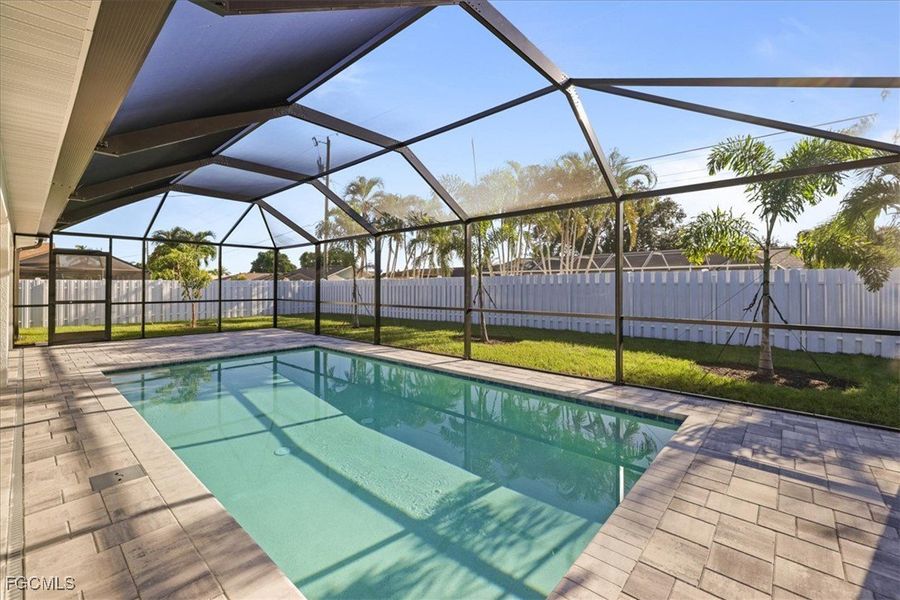 Exterior details and patio area of a home in Cape Coral, Cape Coral (Image 18).