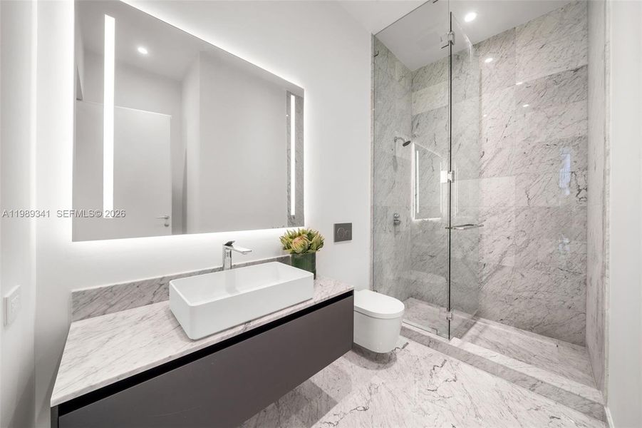 Furnished interior view inside a new home in , Miami (Image 45).