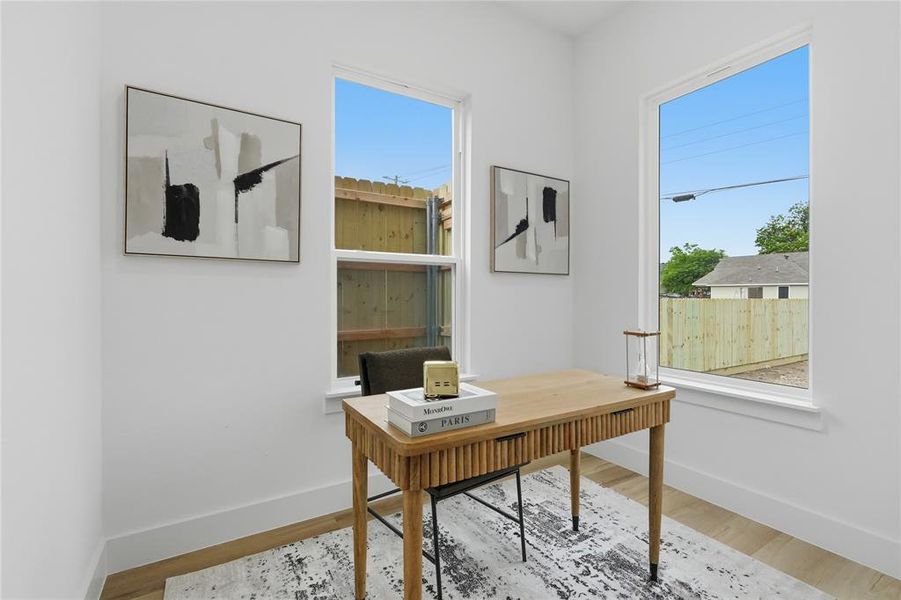 Furnished interior view inside a new home in , Dallas (Image 11).