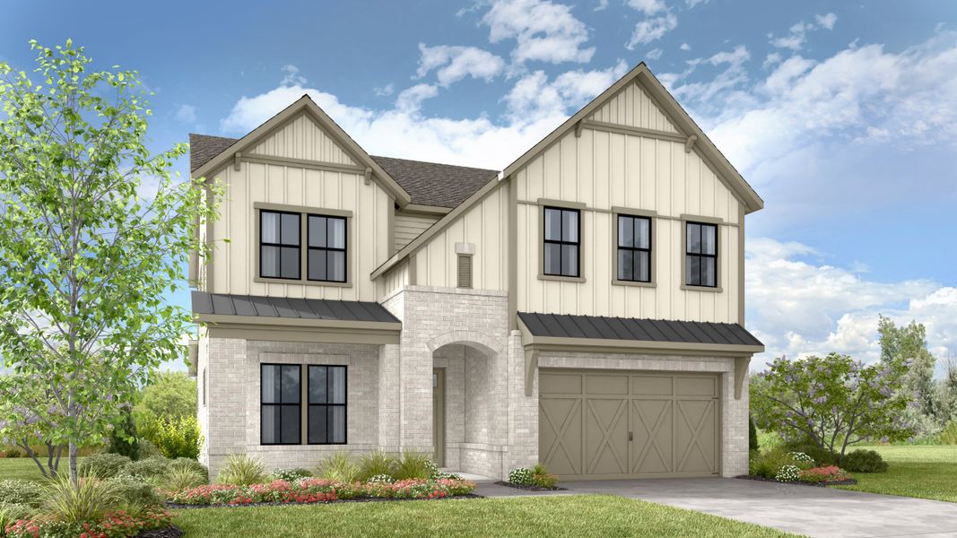Representative exterior photo of a completed home built from the Provence by Taylor Morrison in Towson Village, Peachtree City, GA (Image 2). Representative exterior photo of a completed home built from the Provence by Taylor Morrison in Towson Village, Peachtree City, GA (Image 2).