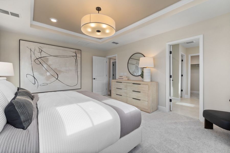 Representative furnished interior of a home built from the Rockingham by Pulte Homes in Saunders Farm, Fuquay Varina (Image 8).