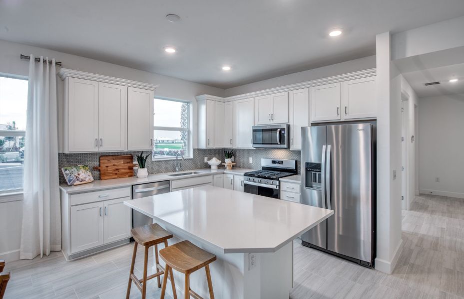 Open kitchen with designer finishes