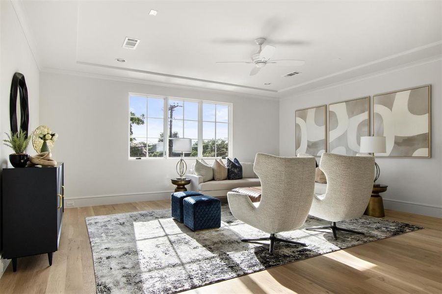 Furnished interior view inside a new home in , Dallas (Image 4). Furnished interior view inside a new home in , Dallas (Image 4).